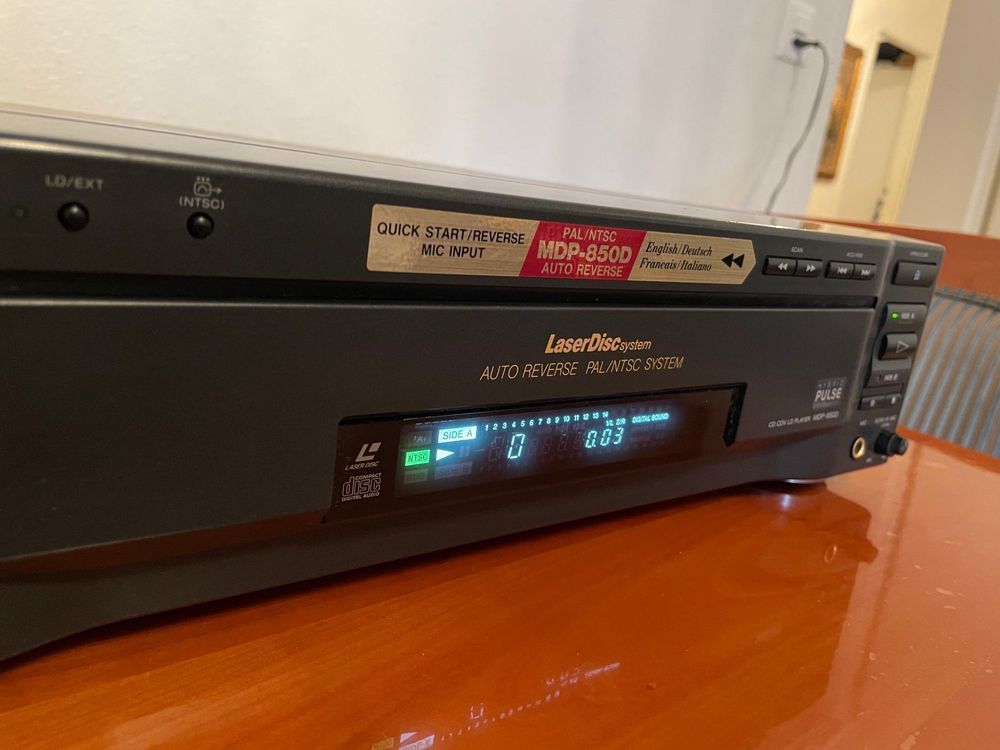 Sony MDP-500 LaserDisc System (CD CDV LD Player) A/B Serviced Tested