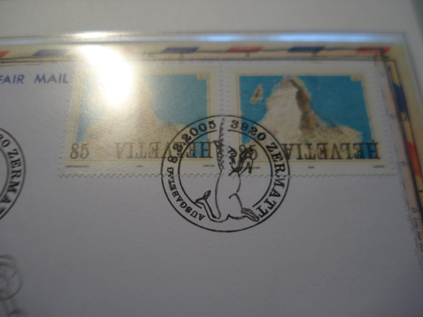 Tutti i francobolli: FDC "Afrika" 2005, mit Abart Königsblau – Usato da Niederwil AG venduto da morostahu 1