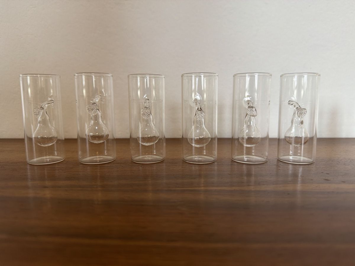 Bicchieri: 12 Rare Schnapsgläser / Shotgläser  mit Glasfrucht Vintage – Usato da Zürich venduto da moramses 6