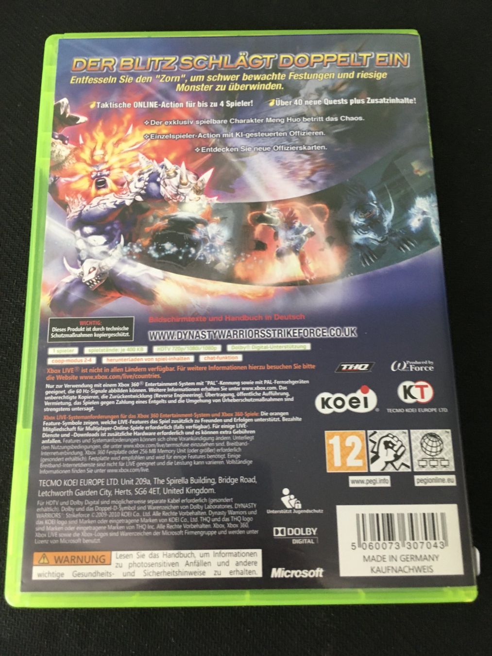 Microsoft Giochi: Dynasty Warriors - Strikeforce für Xbox360 – Usato da St.Gallen venduto da Punktchen01 1