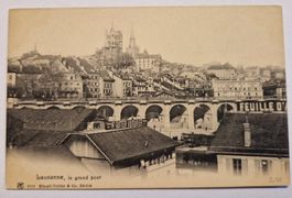 Lausanne, Grand Pont, ca. 1900 top!