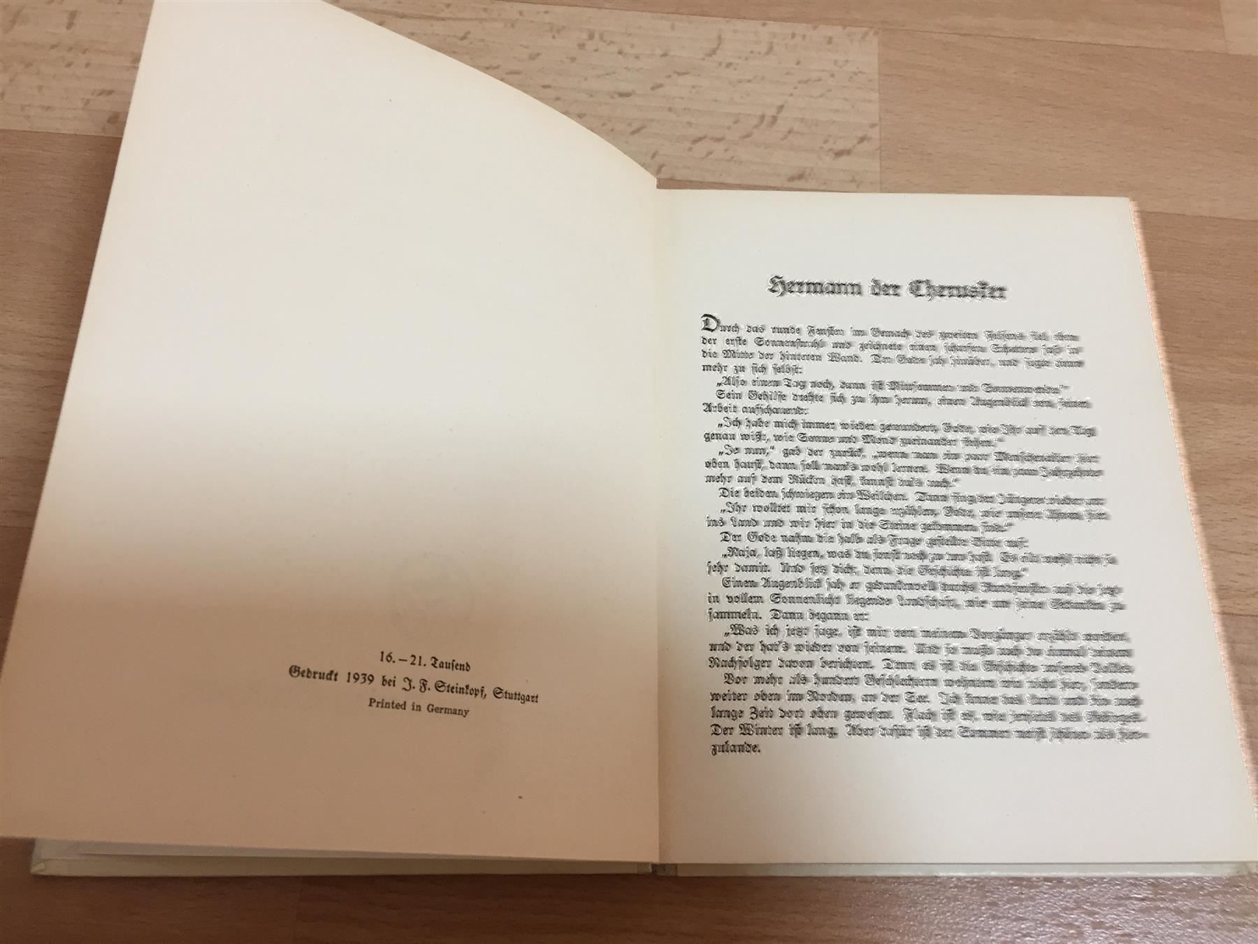 Libri: F.H. Hamkens. Hermann der Cherusker 1939 – Usato da Cormagens venduto da Bonsai111 5