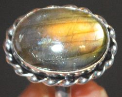 Ring L-7378 – Labradorit - Verstellbar