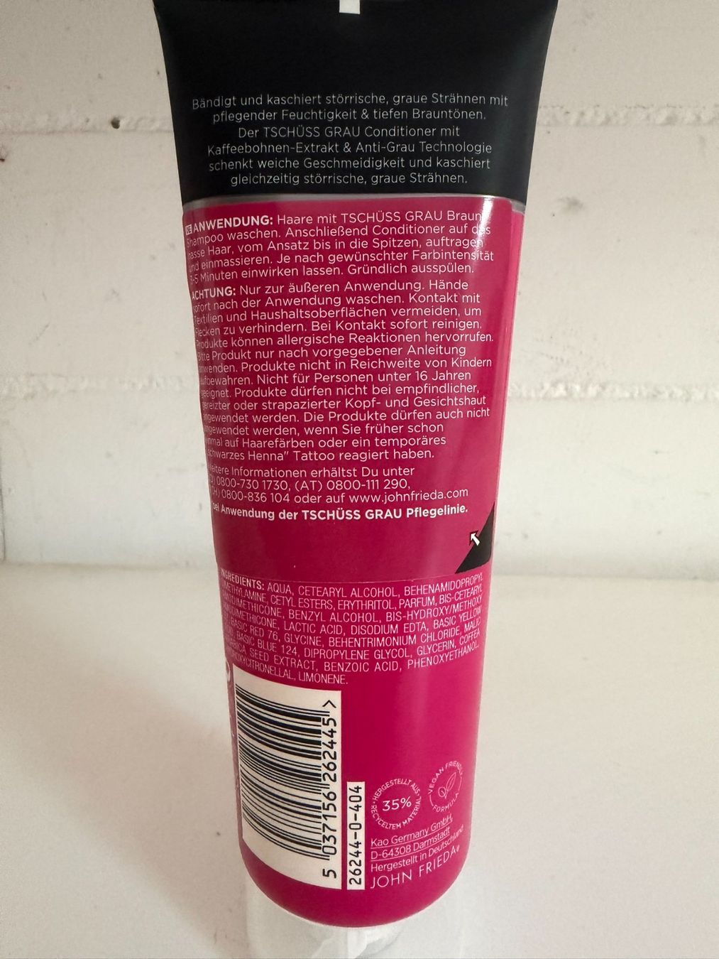 Färbemittel: John Frieda Tschüss Grau Braun Conditioner neu – Neu und originalverpackt aus Winterthur von Ferraristern 1
