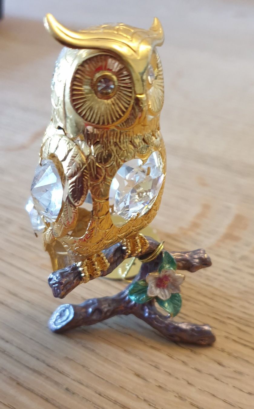 Statuette: Eule Crystal Temptations 24 K plated – Usato da Emmen venduto da magelan 3