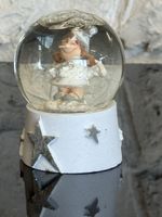 Schneekugel Engel