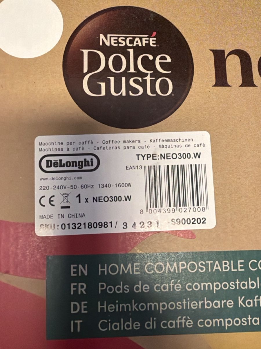 De'Longhi Machines à café & Machines à expresso: DeLonghi Dolce Gusto Neo – Neuf (Voir description) à Niederlenz par osce77 1