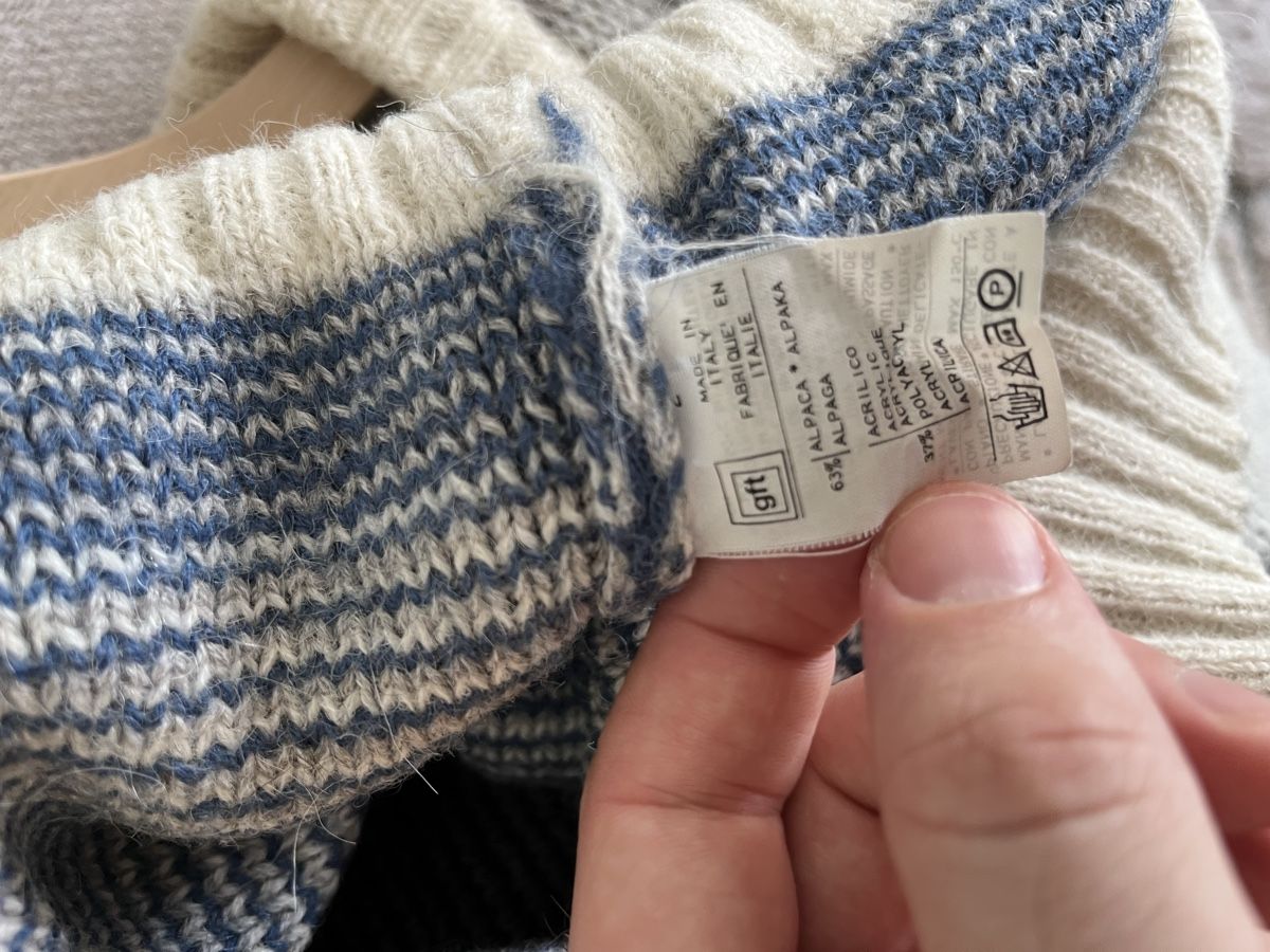 Pullover & Sweatshirts: Louis Ferraud Pullover V-Neck XL Patterned Wool Blend – Gebraucht aus Lausanne von Danash 5