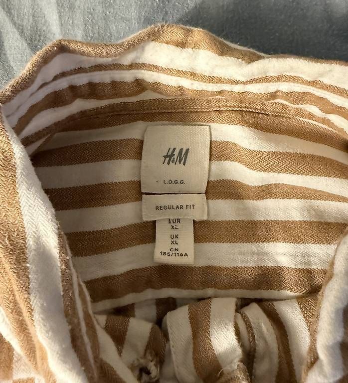 Camicie: Hemd beige-braun gestreift  – Usato da Wädenswil venduto da dom_pz5d 2