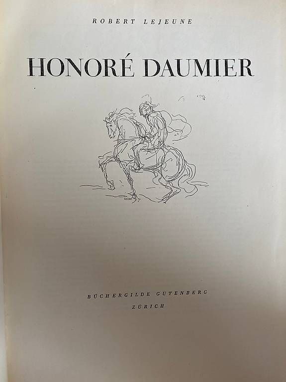 Libri: Honoré Daumier Buch 1946 – Usato da Bern venduto da Pfupfi0