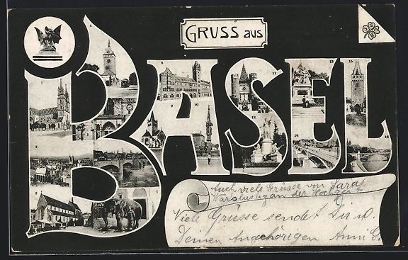 Cartes postales: Basel, Neue Rheinbrücke, Pauluskirche,  – D'occasion à Berlin par bartko-reher