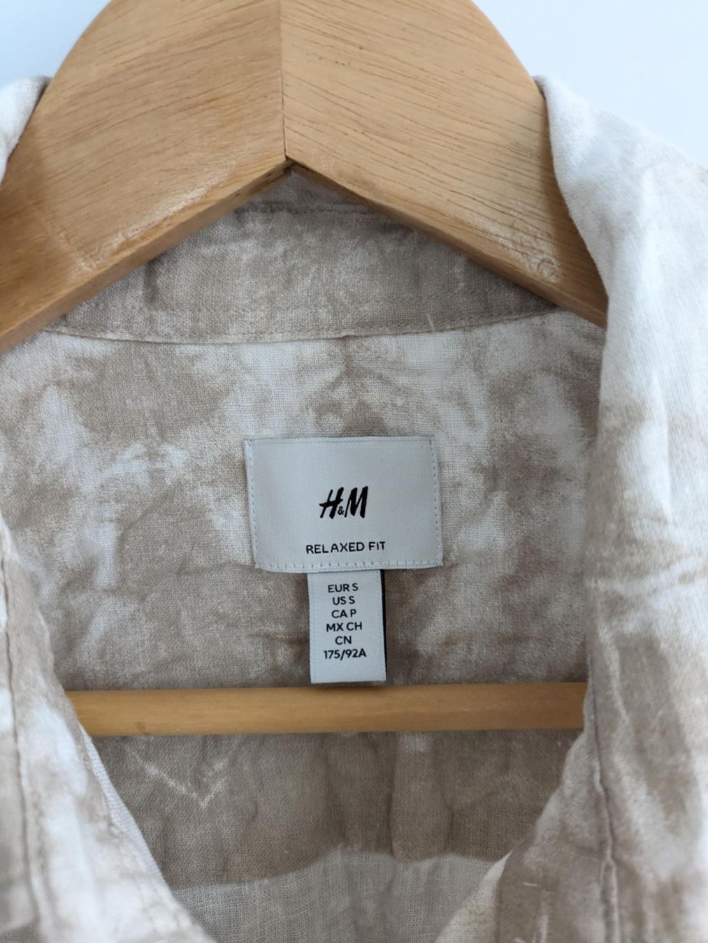 H&M Camicie: H&M Leinenhemd Sommerhemd Gr. S Beige – Usato da Rorschach venduto da joh_v2y2 2