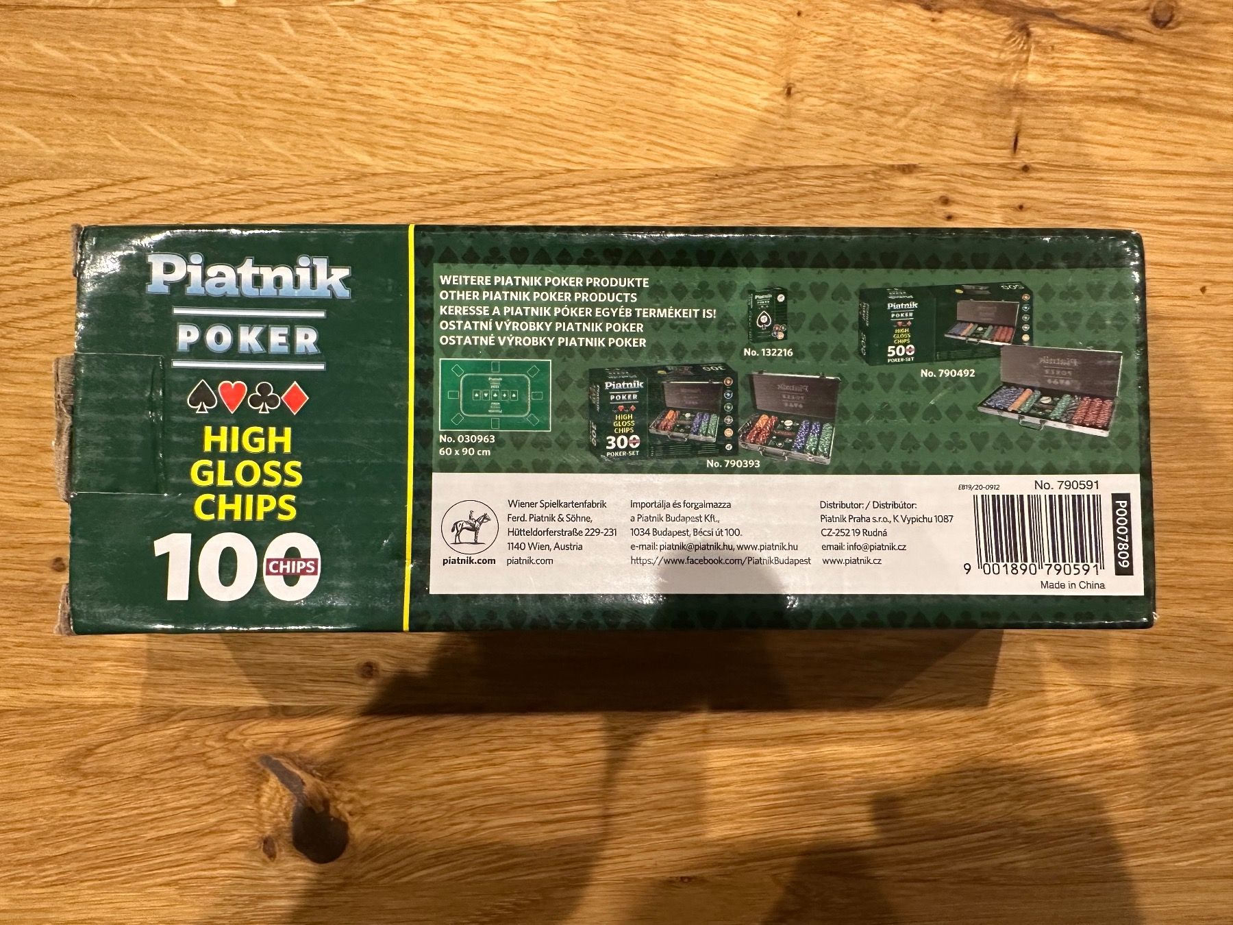 Giochi: Piatnik Poker High Gloss Chips 100 – Nuovo e nell'imballaggio originale da Thun venduto da tulu_1995 2