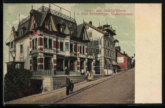 Cartoline postali: Walzenhausen, Wohn- und Geschäftshaus v – Usato da Berlin venduto da bartko-reher