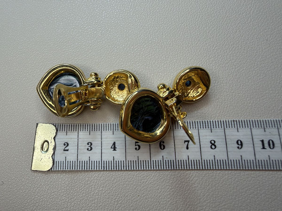 Orecchini pendenti & Orecchini a lobo: Vintage Ohrringe Clips Luxus Modeschmuck – Usato da Lamone venduto da LaCantinaMagica 6