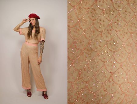 1980s ITalian Pink Jumpsuit - Gr.M-L