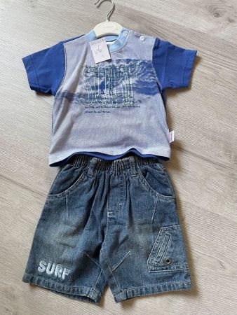 Knaben Sommer-Set T-Shirt & Shorts Gr. 68/74 Marke Schnizler