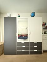 Kleiderschrank weiss grau mit Spiegel guter Zustand