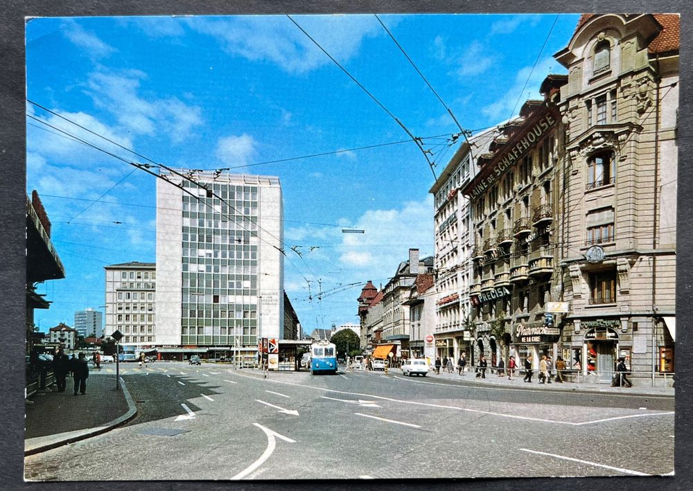 Fribourg, avenue de la Gare/ Trolleybus Kaufen auf Ricardo