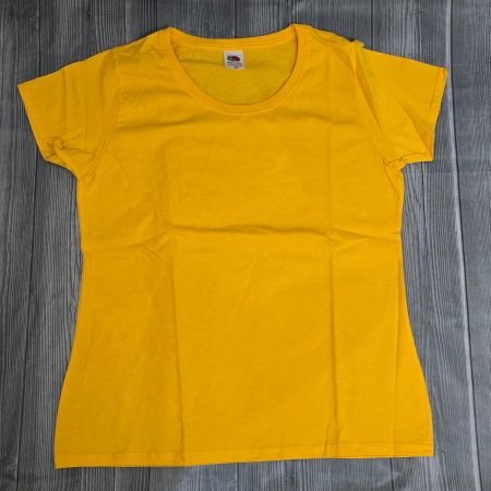 Fruit of the Loom Damen Basic T-Shirt - XL - Sonnengelb