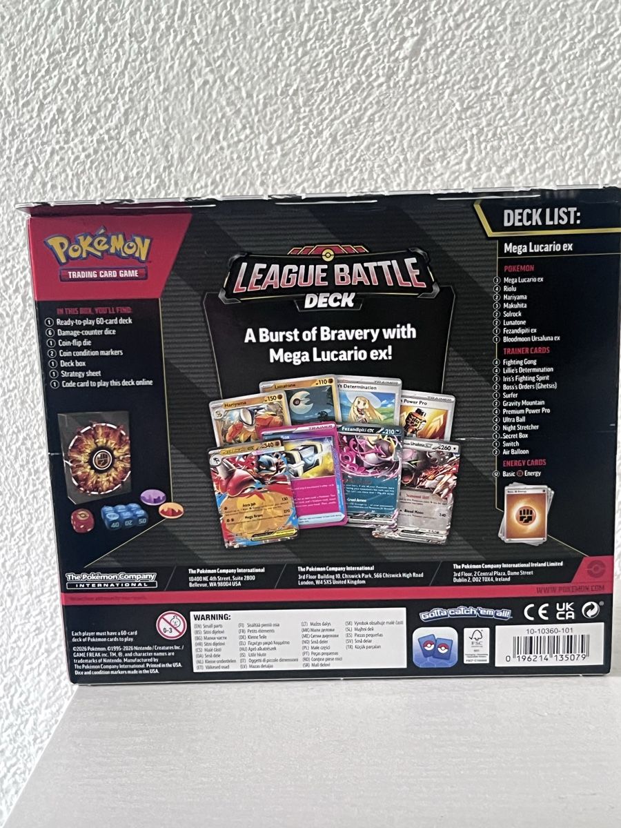 Pokémon Carte collezionabili: Pokemon League Battle Deck Mega Lucario EX  – Usato da Almens venduto da dra_mql5 2