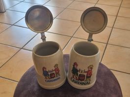 Deux belles choppes Cardinal ! en très bon état !