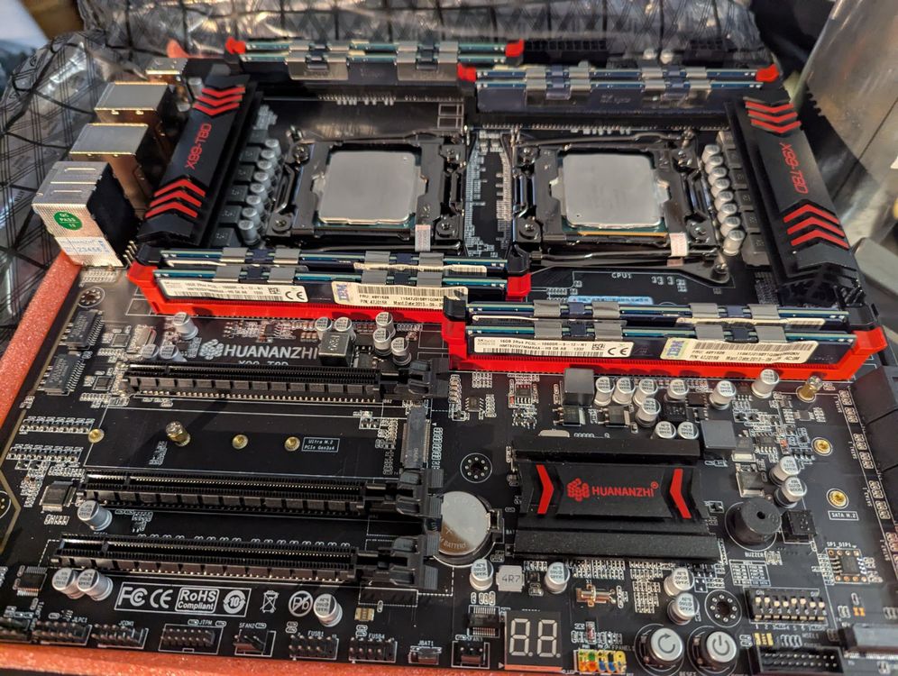 Dual Socket Mobo X99-T8D + 2 x E5-2678 v3 CPU + 128G RAM OVP | Kaufen ...