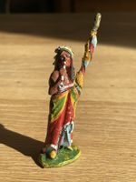 Elastolin Figur Indianer mit Pfeife bemalt gebraucht