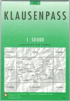 Landkarte Klausenpass 2009