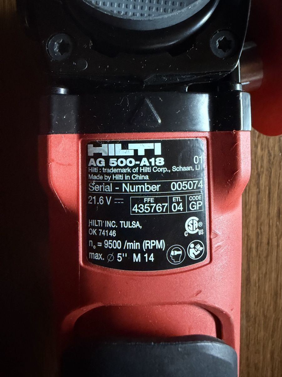 Alle Maschinen: Hilti Winkelschleifer AG 500-A18 – Neu (gemäss Beschreibung) aus Davos Platz von sharkflash2 8