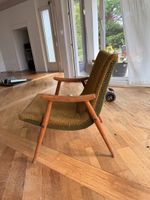 Vintage Sessel / Cocktailsessel mit Holzgestell