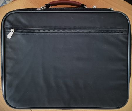 Laptop Notebook Tasche schwarz/braun, gebraucht, siehe Fotos