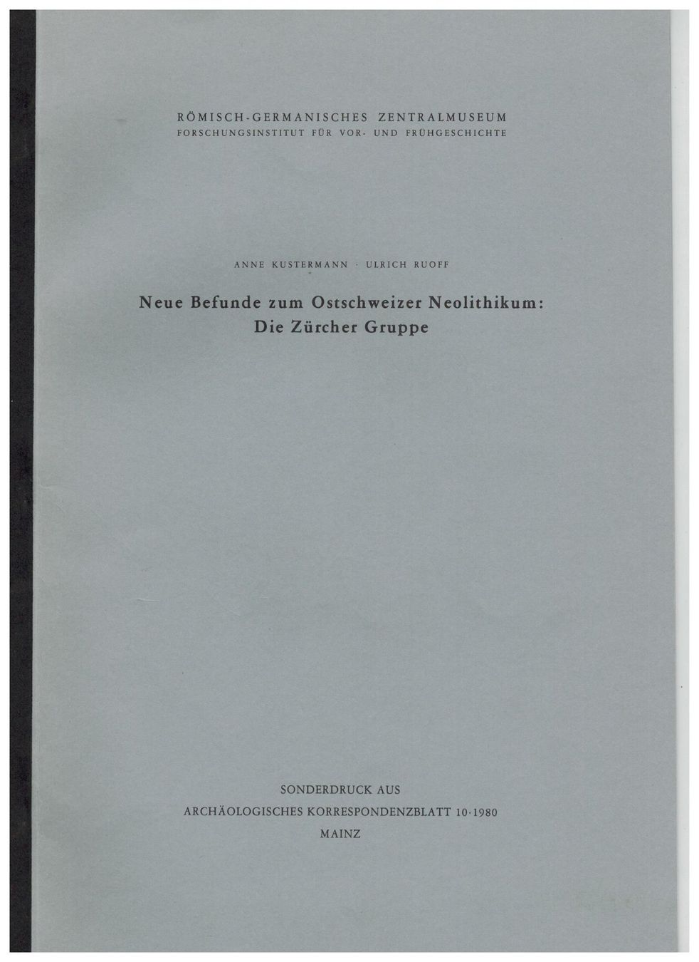 Libri: Archäologie: Ostschweizer Neolithikum – Nuovo (secondo la descrizione) da Biel-Benken BL venduto da rud_yc8p 1