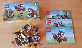 LEGO Creator 31044 Waldtiere,  mit Anleitung
