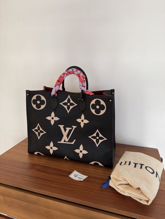 Neue Louis Vuitton OnTheGo Tote Bicolor Empreinte M45945
