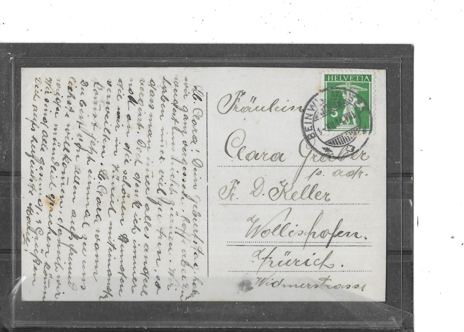 Cartoline postali: AG Beinwil am See 1914 – Usato da Schocherswil venduto da Wilare 1