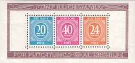 Alliierte Besetzung Block 12 A Briefmarkenausstellung **