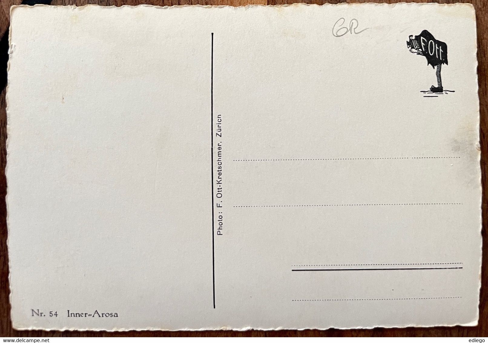 Cartoline postali: AK:  AROSA - INNER – Usato da Lutry venduto da Ediego 1