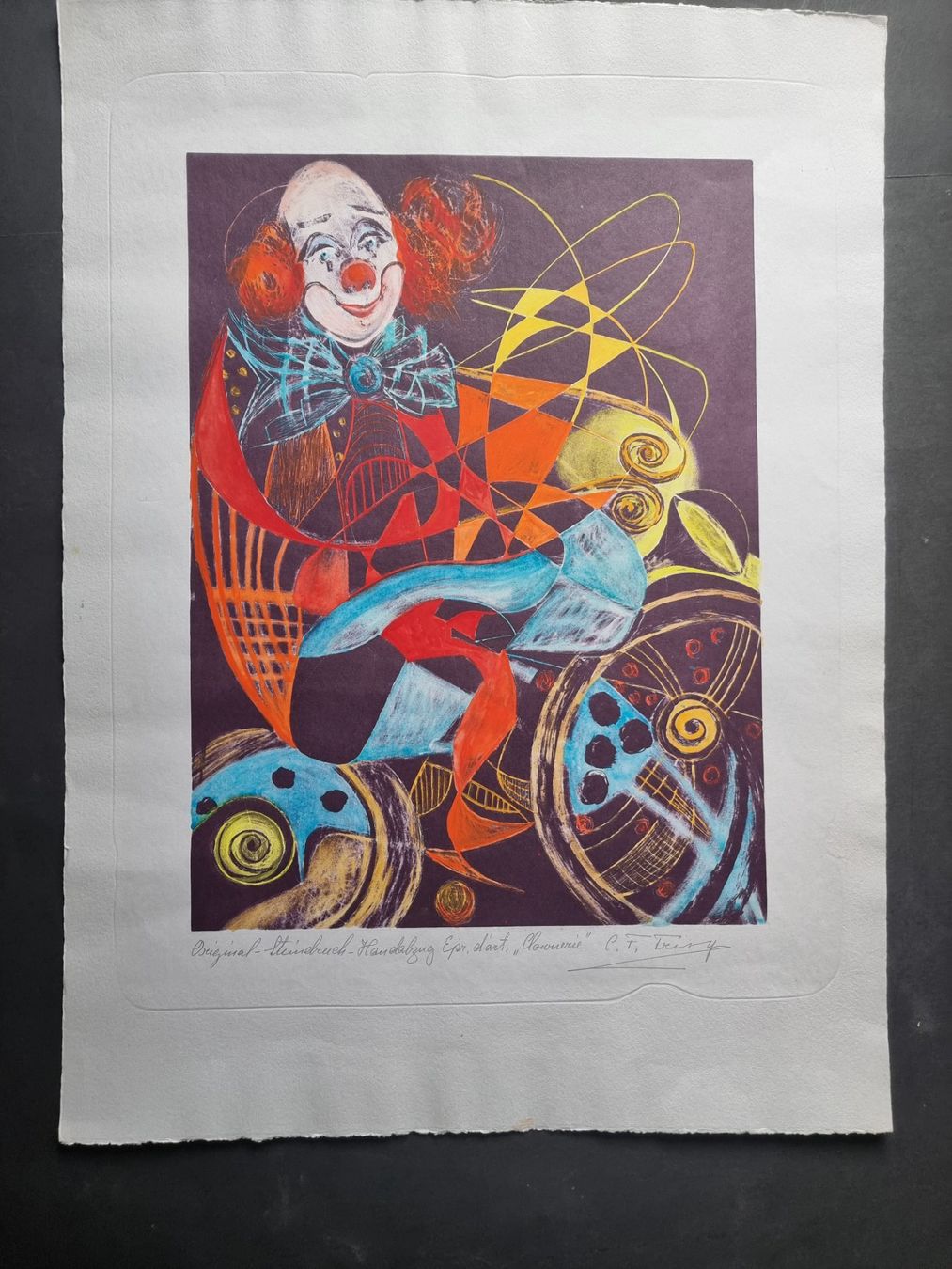 Grafica & Litografie: Cathrin Flückiger Linsi    Format 47 x 64 cm – Usato da Gersau venduto da kunst-online 2