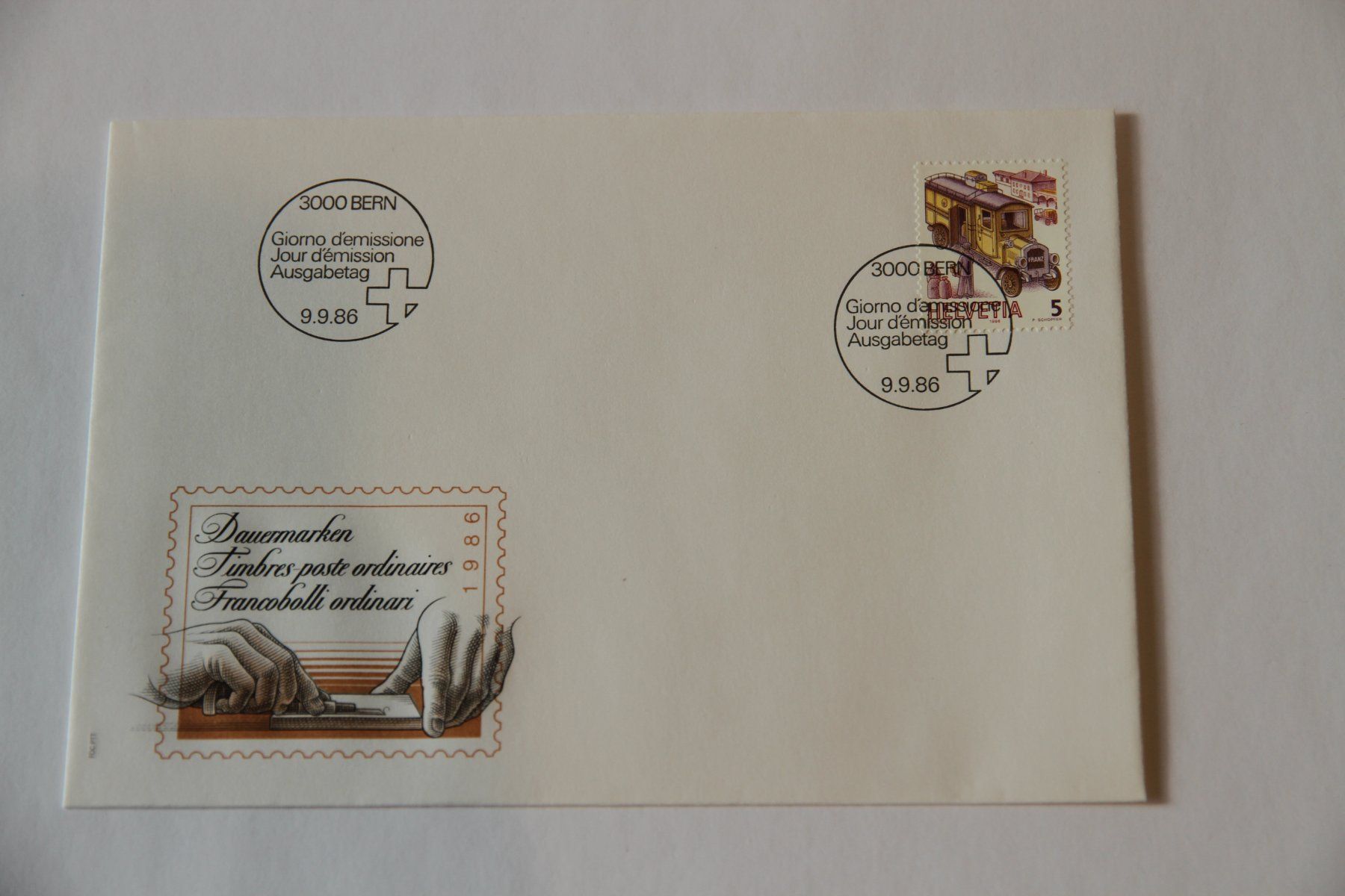 Tutti i francobolli: FDC, Postauto Franz, Dauermarken, 9.9.1986 – Nuovo (secondo la descrizione) da Nesselnbach venduto da ubourson
