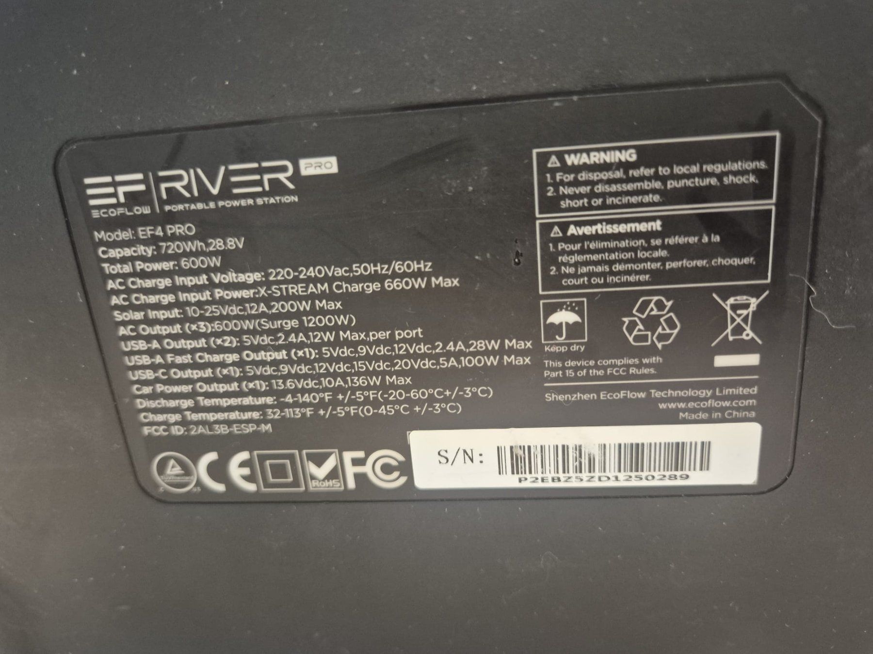 Ecoflow Generatori di corrente: EcoFlow Power Station RIVER PRO, 720 Wh – Usato da Zürich venduto da arborist85 5