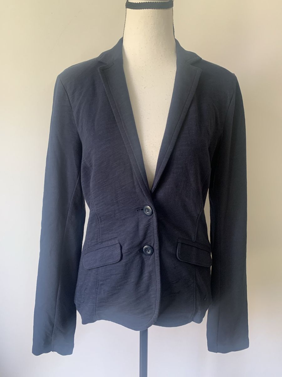 Tom Tailor Giacche: Tom Tailor Blazer Gr. S Dunkelblau Baumwolle – Nuovo (secondo la descrizione) da Regensdorf venduto da secondchancefashion