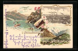 Litho Interlaken, Brienzersee, Webung f