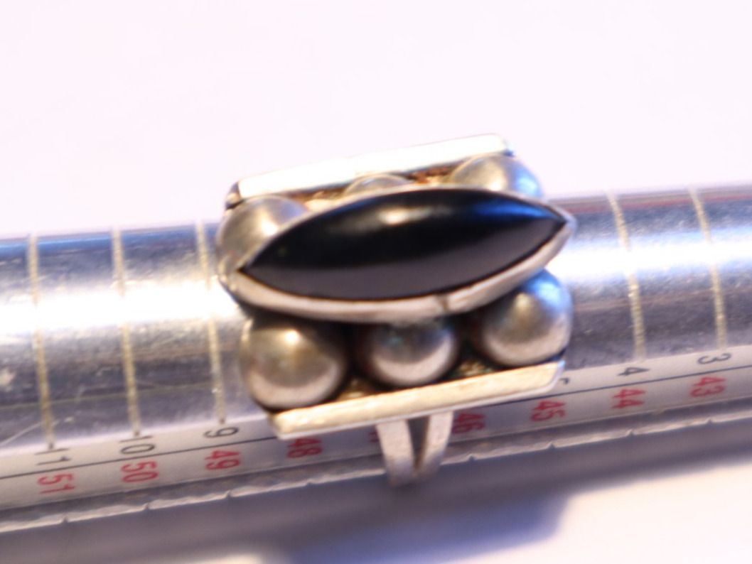 Ringe: Mexico Silber Damen Ring mit Onyx Edelstein Gr 47 – Gebraucht aus Baden von TellsKuchenhaus 5
