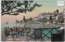Vevey - Le Quai - animee - Litho