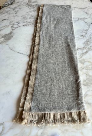 Schal, grau/beige