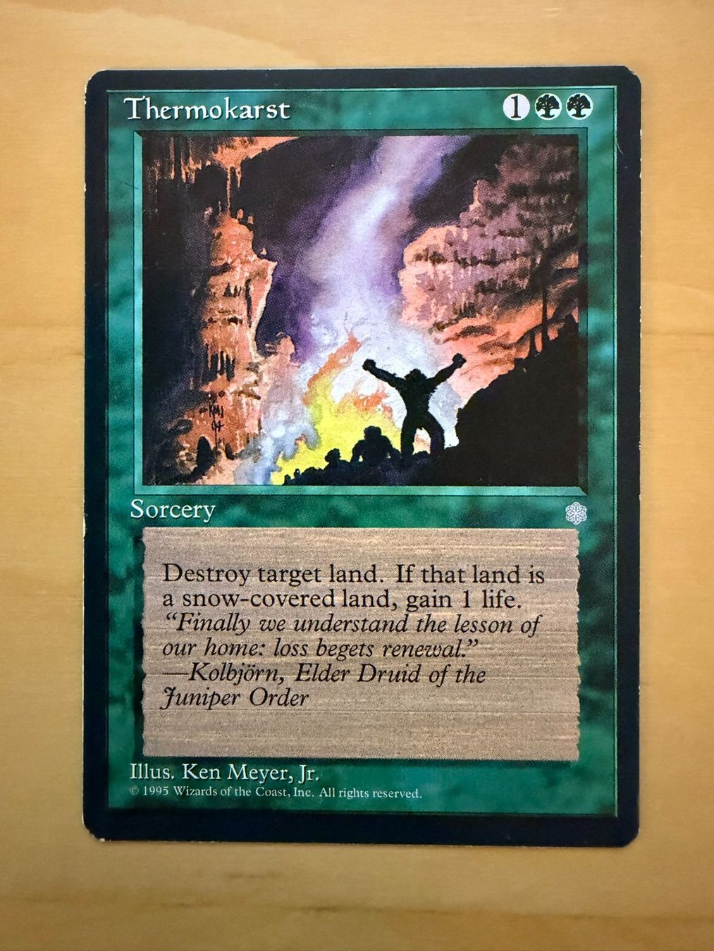 Magic The Gathering Carte collezionabili: Thermokarst // Ice Age // Eiszeit // Magic – Usato da Binz venduto da Tempelritter