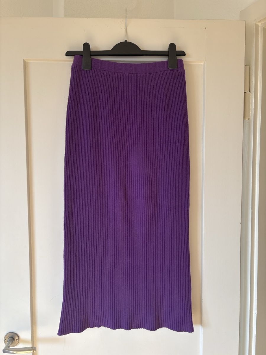 Gonne: Trend Strickrock von Lumina, Lila – Usato da Basel venduto da FannySt 1