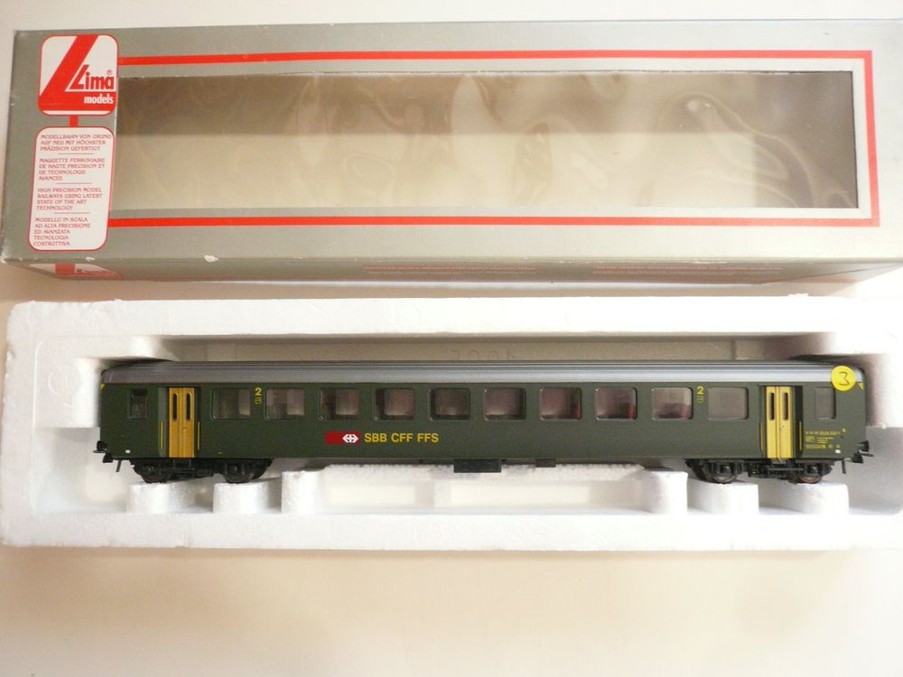 Lima Carrozza 309521K – Wagon Voyageurs HO – 2ème Classe SBB – Neuf