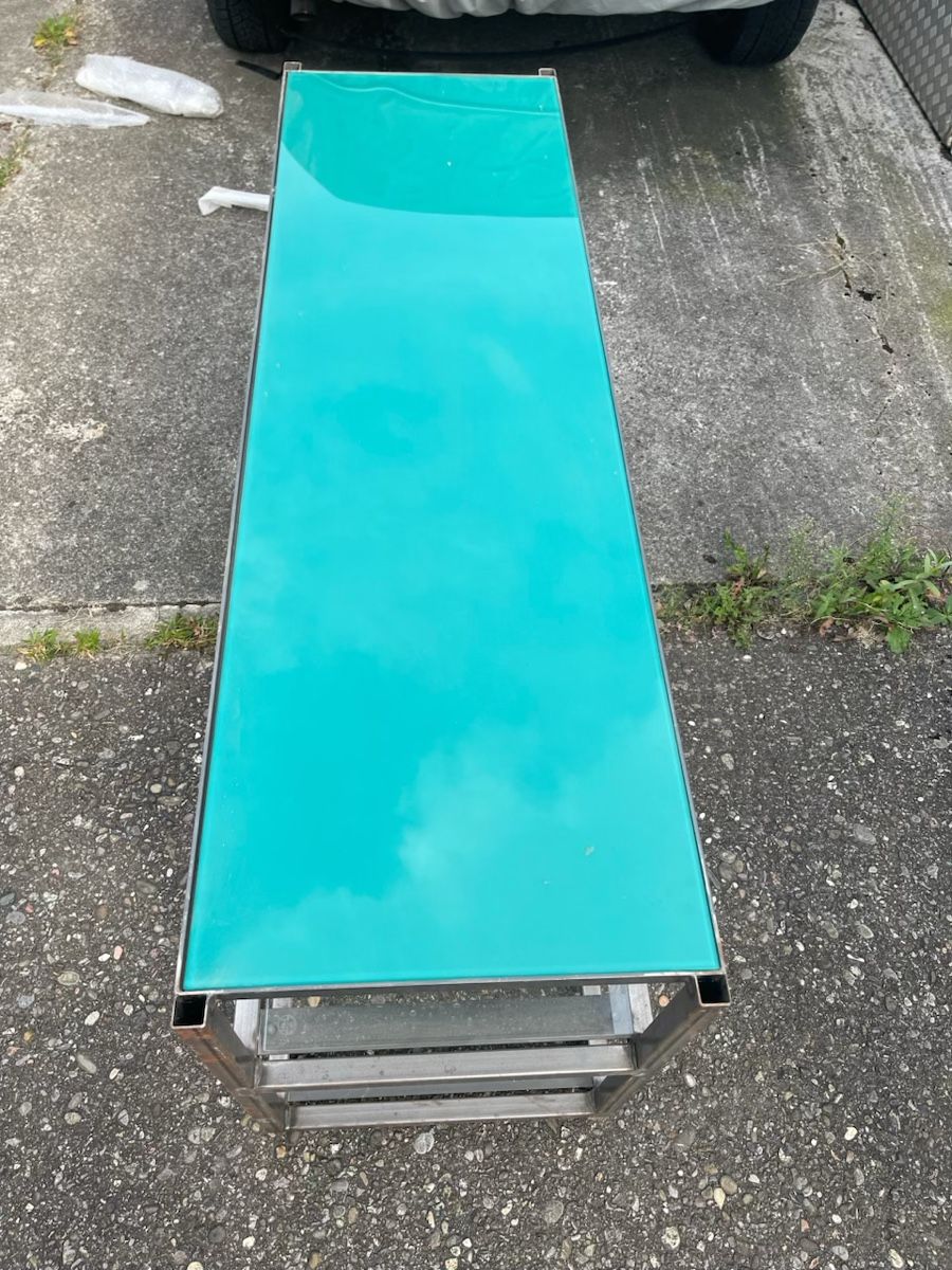 Tavoli: Glastisch aus Metall & Glas Top! – Usato da Bubendorf venduto da Isewalti 7